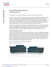 Cisco ESW-540-8P - ESW 8 Port 10/100/1000 PoE Switch Datasheet