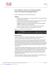 Cisco SFE2010 Datasheet