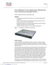 Cisco SRW2024P - Small Business Managed Switch Datasheet