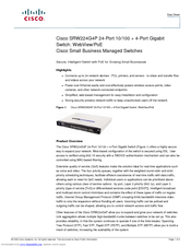 Cisco SRW224G4P - Small Business Managed Switch Datasheet