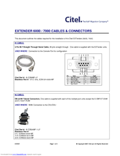 Citel EXTender 7000 Connection Manual