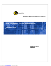 MCK EXTender 7000 Installation Manual