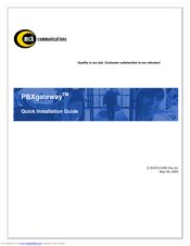 MCK EXTender PBXgateway Quick Installation Manual