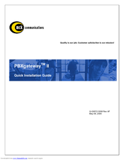 MCK EXTender PBXgateway II Quick Installation Manual