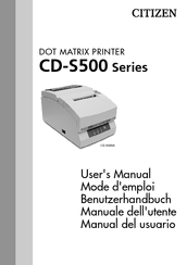 Citizen CD-S501S User Manual