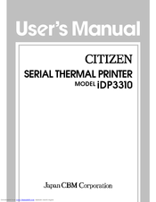 Citizen iDP-3310 User Manual
