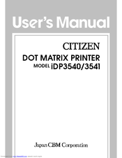 Citizen iDP3541P User Manual