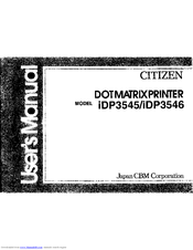 Citizen iDP-3546 Series User Manual