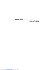 Clarion Ungo Pro Security K10 Owner's Manual