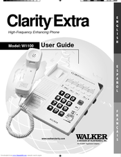 Clarity Extra W1100 User Manual