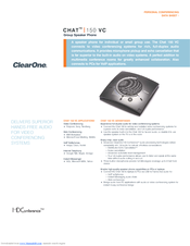 ClearOne Chat 150 VC Datasheet