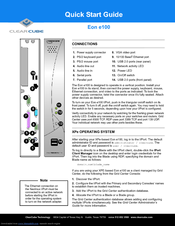 Clearcube Eon e100 Quick Start Manual