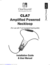 ClearSounds CLA7 Installation Manual & User Manual