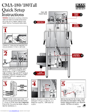 CMA Dishmachines CMA-180TC Quick Setup Instructions