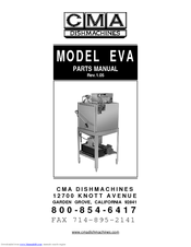 CMA Dishmachines EVA-AH-T Parts Manual