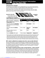 Cobra PRO 9780 Important Information