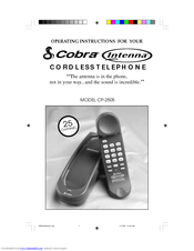 Cobra Intenna CP-2505 Operating Instructions Manual