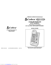 Cobra Intenna CP-2530 Operating Instructions Manual