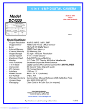 Cobra Digital DC4330 Specifications
