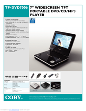 Coby TF-DVD7006 Specifications