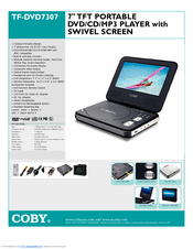 Coby TF-DVD7307 - DVD Player - 3.5 Specifications