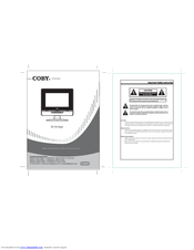 Coby TFTV1022 - 10.2 Widescreen LCD Digital TV/Monitor User Manual