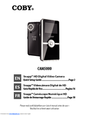 Coby CAM5000 - SNAPP Camcorder - 720p Quick Setup Manual