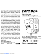 Conairphone FX944 Owner's Manual