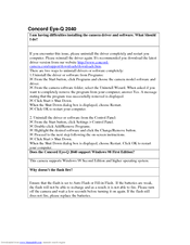 CONCORD Eye-Q 2040 Frequently Asked Questions