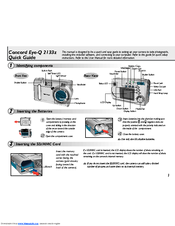 Concord Camera Eye-Q 2133z Quick Manual