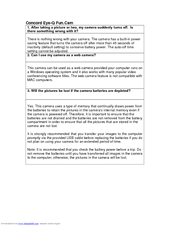 CONCORD Eye-Q Fun.Cam Frequently Asked Questions