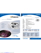 Polaroid PZ2001 Specifications