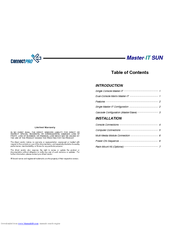 ConnectPro Master-IT SUN SR-14 User Manual
