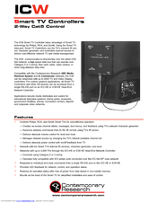 Contemporary Research ICW Specifications