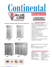 Continental Refrigerator 1RE Specifications