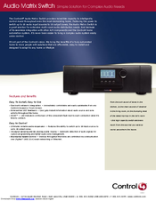 Control 4 AVM-16S1-B Specifications