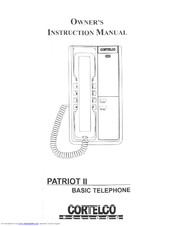 Cortelco Patriot II 2192 Owner's Instruction Manual
