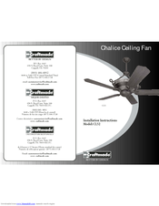 Craftmade Chalice CL52 Installation Instructions Manual