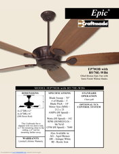 Craftmade Epic EP70 Specifications