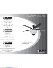 Craftmade Ceylon CY52 Installation Instructions Manual