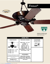 Craftmade Fresco FR52 Specifications