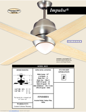 Craftmade Impulse IM52 Specifications