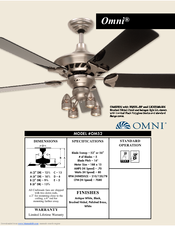 Craftmade Omni OM52 Specifications