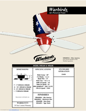 Craftmade Warbirds WB448MA Specifications
