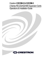 Crestron C2COM-3 Operations & Installation Manual