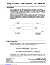 Crestron C2N-CAMIDSPT Datasheet