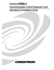 Crestron C2VEQ-4 Operations & Installation Manual