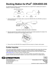 Crestron CEN-IDOC-DS Quick Start Manual