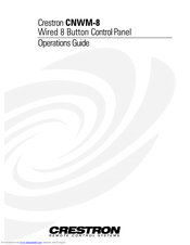 Crestron CNWM-8 Operation Manual