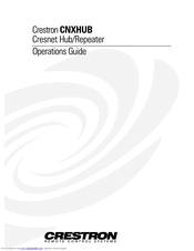 Crestron CNXHUB Operation Manual
